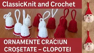 Ornamente Crosetate Craciun - Clopotei
