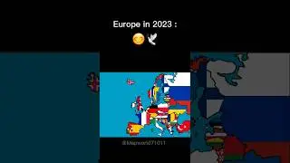 Europe 2023 VS Europe 1943 #history #shorts #ww2 #germany #mapping