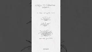 how to draw a close-up of a lawn  #sketch #drawing #howtosketch