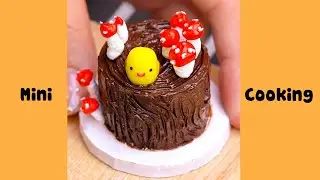 Cute Miniature Chocolate Cake Decorating #shorts
