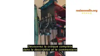 Avis sur la Bomclap Power Tool Organisateur de rangement pour outils, montage mural, 4 emplacements,