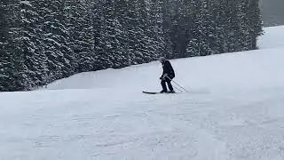 Really enjoying my group ski lesson