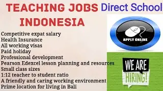 #Overcome #Teaching jobs in Indonesia||How to apply online||Salary||Experience