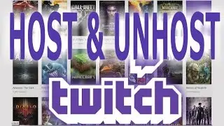 how to host and unhost  someone in twitch using host mode
