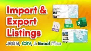 Listing Import & Export in Listdom Directory Plugin | CSV, Excel & JSON Explained