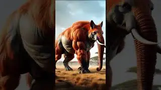 Fox & Elephant Fusion #shorts #viral #viralvideo #animals #anime #hybrid #Fusion