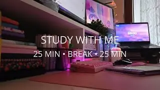 Study With Me | 2×25 Pomodoro | Silent