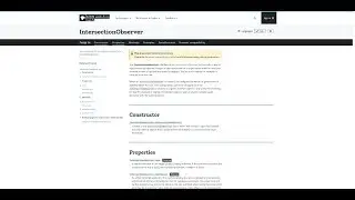 Intersection Observer API