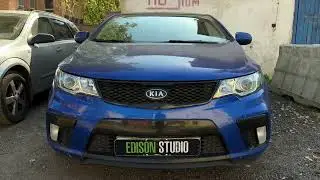 Улучшение света Kia Cerato Koup. Установка светодиодных  Bi Led линз.