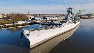 Battleship New Jersey - Drone Tour 4K