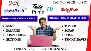 TDS & TCS Compliance & Returns in Tally Prime 7.0