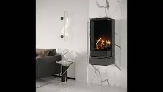 SAFire A.I. Wall Mount Gas Fireplace &ndash; Intelligent Heating with Sleek, Modern Design