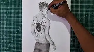 Drawing and shading Hisoka from hunter x hunter series using pencil