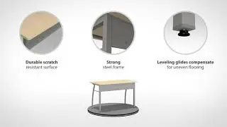 Trento Desk, ZU733 | Easy Assembly, no tools required | Linea Italia Furniture