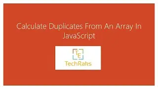 Calculate duplicates from an array in JavaScript