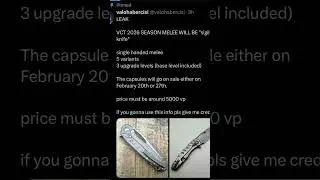 VCT 2026 SEASON MELEE WILL BE 