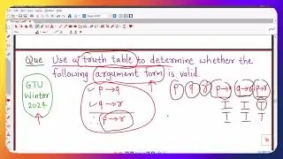 Lec37/Logic/Rules of Inference/Hypothetical Syllogism/GTU Exam Questions