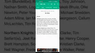 Wellington vs Northern Knights Winning Team 🏆  Astro Sports19 Match Time 6.10 Am Date 28Jan23
