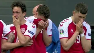 CHRISTIAN ERIKSEN collapse in the match Denmark Finland