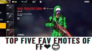 #DROPOO#REX MY TOP 5 FAVOURITE EMOTES IN MY ID FREE FIRE🔥🔥🔥