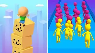 Cube Surfer Vs Join Clash 3D🍓🍓🍓Walkthrough Max All Levels Gameplay DE1H