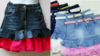 DIY Old jeans to skirt| how to make skirt from old jeans easy tutorial