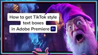 How to make TikTok style text in Adobe Premiere Pro