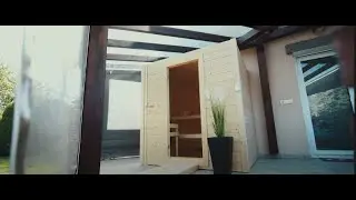 Aufbau der Finnsauna BASIC MEDIUM von SENTIOTEC