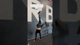 Kick up to handstand on wall