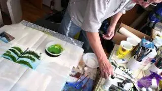 How to paint with acrylic paint secret #1.  Sony Nex-5 16mm wide-angle Video Test.