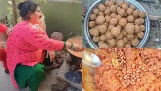 आज बनाया चूल्हे पर गाजर का हलवा और बेसन के लड्डू ❤️🤗😋#youtubeviralvlog #dailyvlog #deepikamaanvlogs