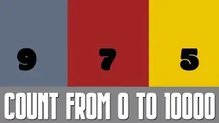 Count From 0 To 10000 Colorful Numbers