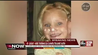 4-year-old Rebecca Lewis found safe