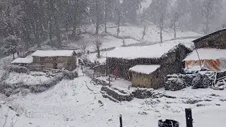This is Mountion Village site all time Snowfull  Time ! Himalayan village During the Winter .!
