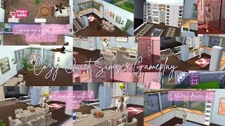 ✨Cozy Quiet Sims4 Gameplay - using all CC, delivery driver cart, turning my basement into an Airbnb