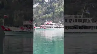 Brienz Lake Boats Switzerland 🇨🇭🥰