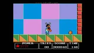 Castle of Illusion starring Mickey mouse. Game over and continue (Sega Master system)