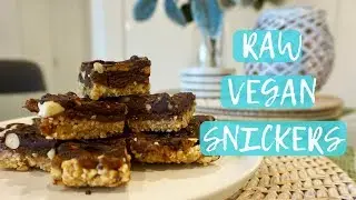 Raw Vegan SNICKERS Slice | JaxXmas Treats