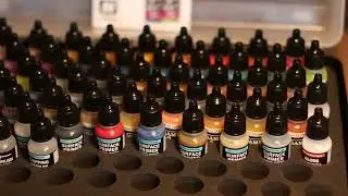 #89418 Acrylicos Vallejo Game Colors Model Air Paint Set, With Case, 64 Piece Set