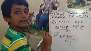#Multiplication  trick ll Multiply with # 999 made easy ll