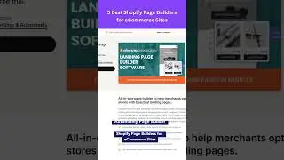 5 Best Shopify Page Builders for eCommerce Sites 