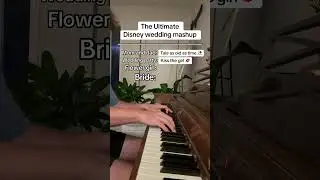 This is the BEST Disney wedding mashup #piano #weddingsong ￼#disneyworld