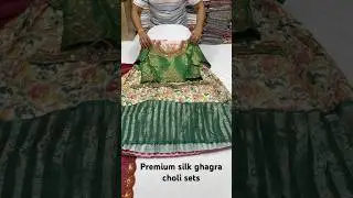 Premium silk gagra choli set #gagra #ghagracholi #chickpetwholesalesareeshop #dress