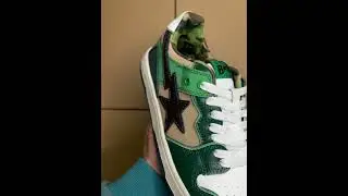 Кроссовки A Bathing Ape Bape SK8 Sta ABC Camo Green (2022) | ссылка на магазин в комментариях