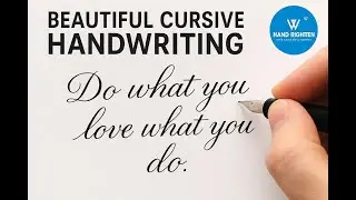 Cursive Handwriting Practice | Writing an Inspirational Quote in Calligraphy