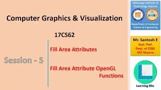 OpenGL Computer Graphics | Session-5 | OpenGL Fill Area Attribute Functions