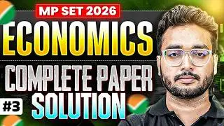 MP SET Economics Solution 2024 | MP SET Paper solution 2024 #3 | MP SET 2024 Economics Solution