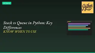 Python Queue vs Stack Demystified | Deep Dive for Beginners #programming #python #coding 