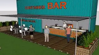 Container Modificati, bar panini tavola calda piadine pub birra