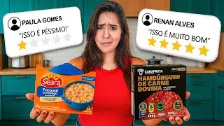 EXPERIMENTEI TODOS OS CONGELADOS DO MERCADO